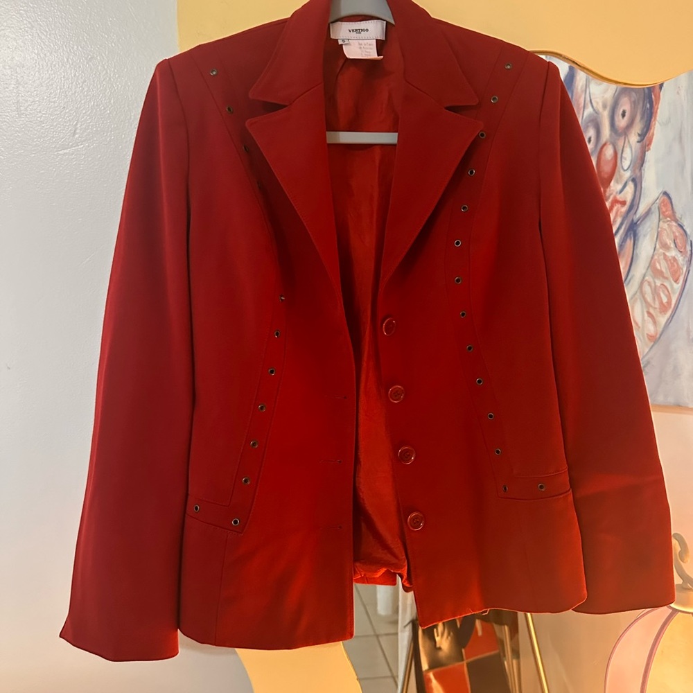 ICONIC Y2K Vertigo Paris Burgundy Jacket